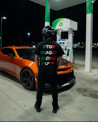 “STOP DRAGGY RACING” TEE